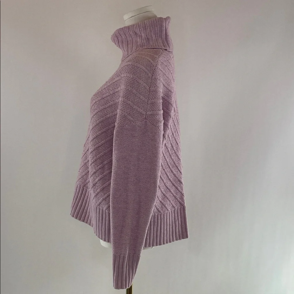 Splendid Arabella Cowl Neck Sweater in pink, M